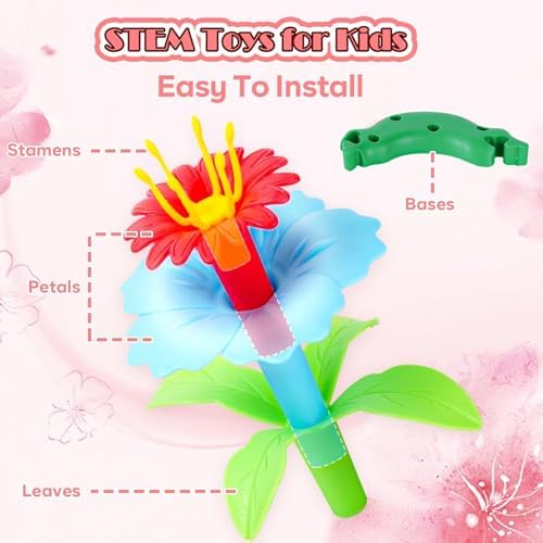 99pcs Flower Garden Building Toys Set - STEM Montessori Toys for Girls - Image 3