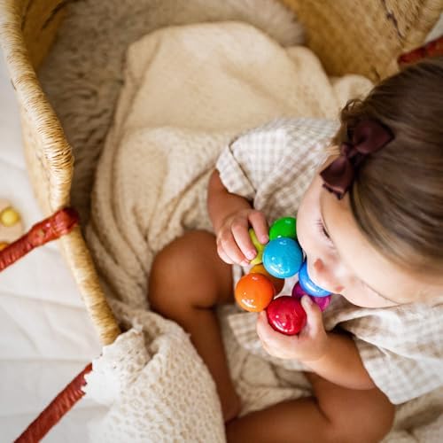 HABA Magica Wooden Grasping Toy Rattle - Baby Teething & Sensory Toy - Image 4
