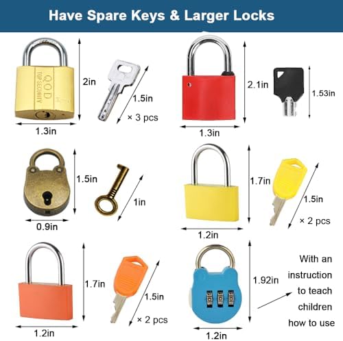 Inslat Montessori Lock and Key Toy Set for Toddlers, Educational STEM Lock Toys Matching Games Set with Wooden Tray for 3-5 Year Old Kids - Image 2