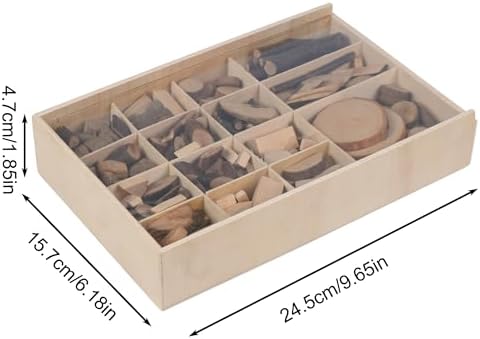 Candywood Wooden Unfinished Craft Kits Toy,Unfinished Natural Wood Slices Loose Part Play,DIY Wood Slices Kit for Toddler 3+ (UN_M) (Pack of 2) - Image 2