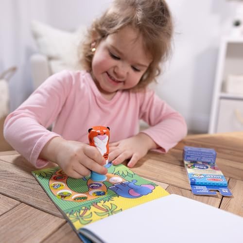 Melissa & Doug Sticker Wow!™ Tiger Bundle: 24-Page Activity Book, Refillable Sticker Stamper, Mini Pad, 500 Stickers, Arts and Crafts for Kids Ages 3+ - Image 2