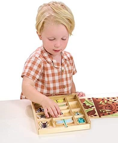 Tender Leaf Toys - The Bug Hotel - 13 Wood Garden Bugs with Shelving Unit and Front Panel - Made for Little Hands - Open-Ended Nature Play - Science Learning Toy for Boys and Girls - Age 3+ - Image 5