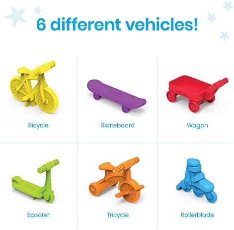 hand2mind Neighborhood Wheels Counters, Counters for Kids Math, Counting Toys, Color Sorting Toys, Transportation Toys, Math Manipulatives Kindergarten, Montessori Math Materials, Easter Egg Fillers - Image 3