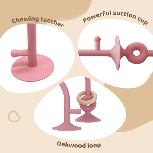 Baby High Chair Toy Teething Chew,Suction Cup Toys,BPA-Free Infant Teether - Image 4