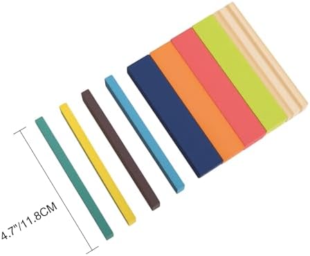 Premium 300 Pcs Rainbow Wooden Building Planks Kit, Open-Ended Creative Building Blocks Set for Kids Ages 3-12,Colorful Pine STEM Construction Toys - Educational Sorting & Patterning Gift (4.65 in) - Image 6