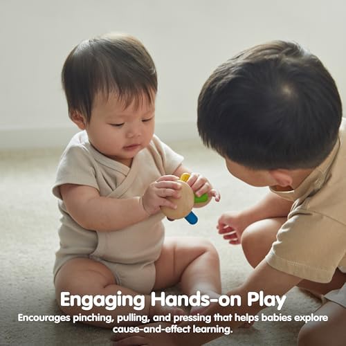 PlanToys® Flexi Jellyfish Wooden Sensory Tactile Montessori Kids Grasping - Image 6