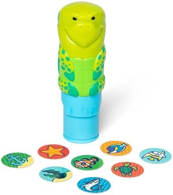 Melissa & Doug Sticker Wow!™ 24-Page Activity Pad and Sticker Stamper, 300 Stickers, Arts and Crafts Fidget Toy Collectible Character – Sea Turtle - for Kids Ages 3+ - FSC Certified - Image 5