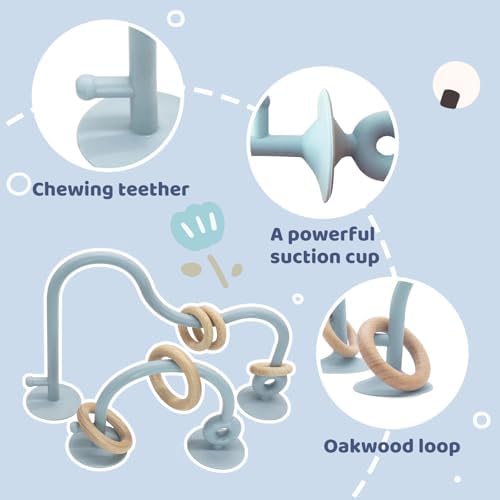 Baby High Chair Toy Teething Chew, Suction Cup Toys,BPA-Free Infant Teether - Image 4
