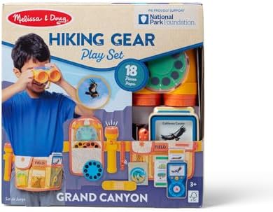 Melissa & Doug Grand Canyon National Park Hiking Gear Play Set with Photo Disk Viewer Kids Pretend Play Hiking Gear, Children's Belt and Binoculars for Girls and Boys Ages 3+ - FSC-Cer - Image 3