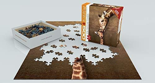 Giraffe Mother's Kiss Puzzle, 500-Piece - Image 3