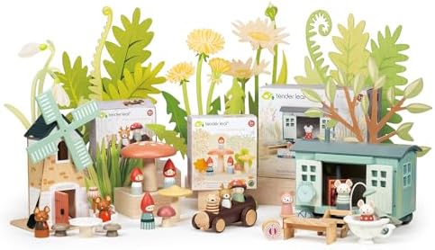 Tender Leaf Toys - Timber Taxi - Wooden Log Shaped Push Vehicle with 3 Removeable Characters - Open-Ended Play Toy, Explore Role-Play and Imagination for Boys and Girls - Age 18m+ - Image 5