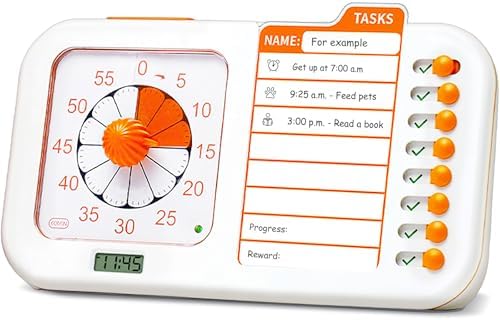 3-in-1 Visual ADHD Timer for Kids & Adults with Planning Board by BetterToolsBrighterFutures