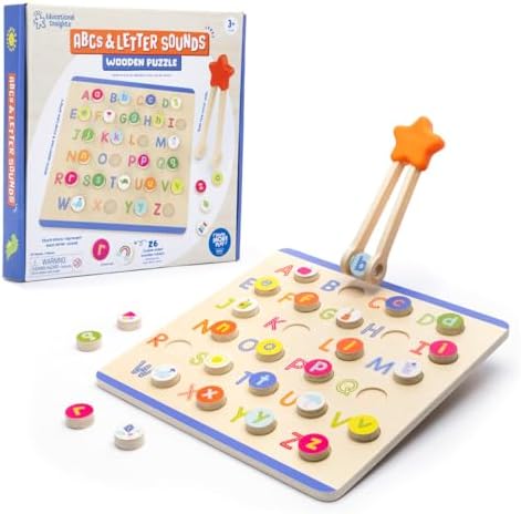Educational Insights ABCs & Letter Sounds Wooden Puzzle by EducationalInsights