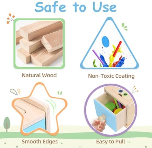 4 in 1 Object Permanence Coin Box, Montessori Toys for 1+ Year Old - Image 4