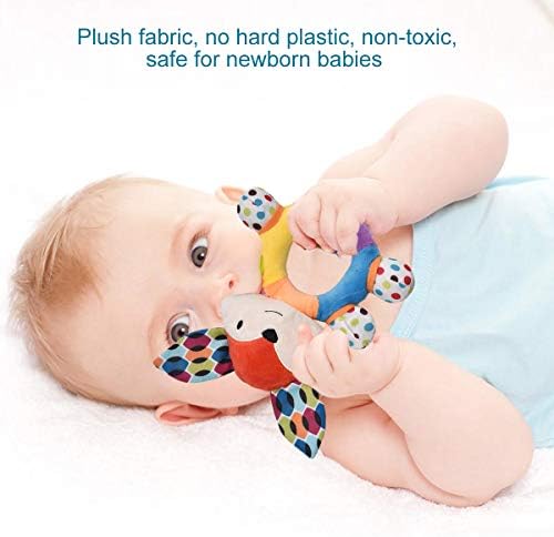 HAHA Baby Soft Rattles & Plush Rings Teething Toys for 0-6 Months Newborns - Image 4