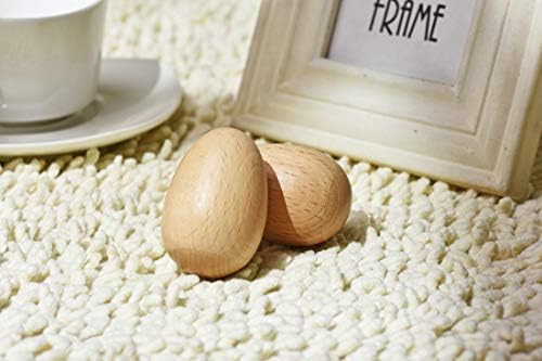 4 PCS Wood Egg Shakers Set, Musical Percussion Instruments, Natural Finish - Image 5