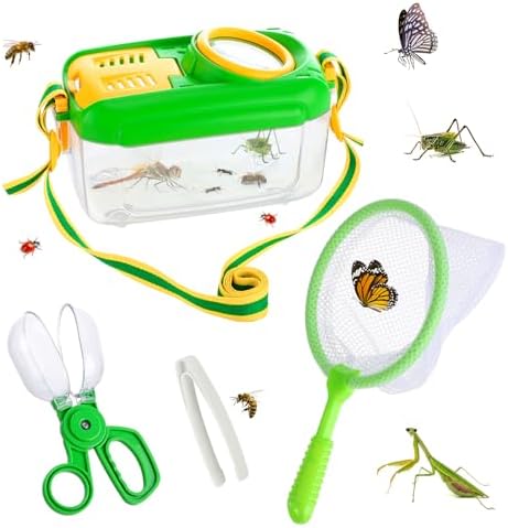 Biubee Bug Catcher for Kids, Bug Catching Kit Gifts with Butterfly Net Toys by Biubee