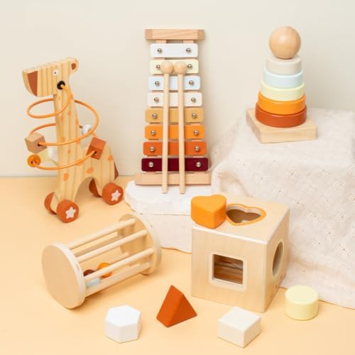 Montessori Wooden Baby Toy Set, Development Activity Toys - Image 3