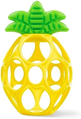 Bright Starts Oball Easy Grasp Pineapple Teether Toy, Hold My Own Collection, BPA Free, Unisex, Newborn and Up by BrightStarts
