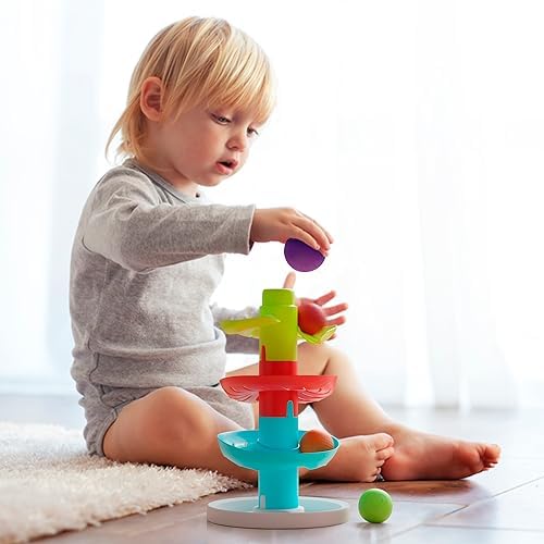 Lollipop Rainbow Ball Drop Tower: Baby Toys for Toddlers Includes 4 Balls - Stimulate Curiosity and Motor Skills with This Engaging Ball Drop Toys for Toddlers - Image 4