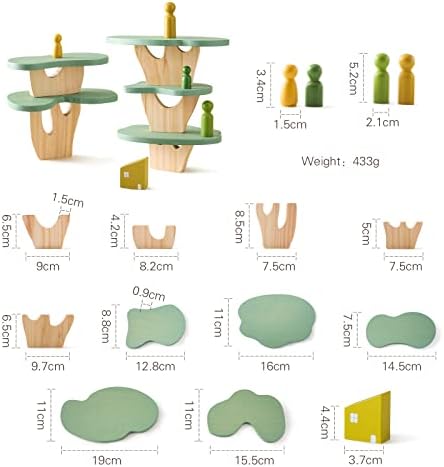 WOODEN TEETHER Wooden Tree Toy Pack of 15 Wood Forest Sensory Toys for Boys and Girls Educational Montessori Toys for Preschool Kids - Image 6