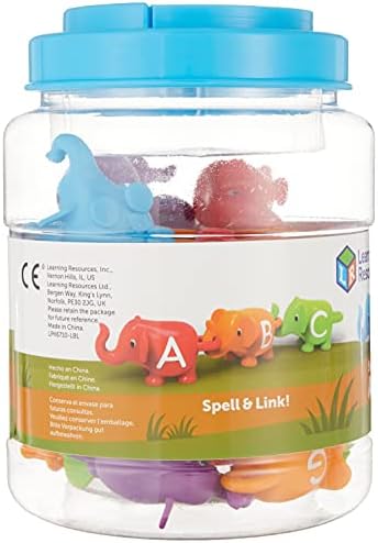Learning Resources Snap-n-Learn ABC Elephants - Educational Alphabet Elephant Toy, Fine Motor Skills, Counting and Sorting, Toddler Montessori Toys, Gifts for Boys and Girls, Ages 2+ - Image 2