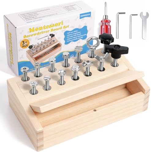 INIFEIDALA Kids Tool Set,Montessori Educational Toys for 3 4 5 Year Old by INIFEIDALA