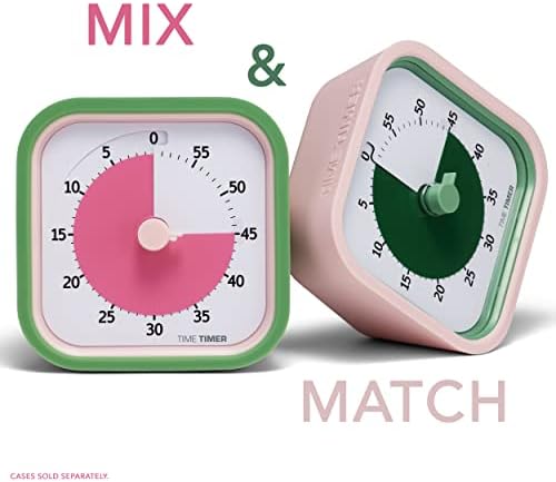 TIME TIMER Home MOD – 60-Minute Visual Timer Home Edition, Silent Operation Study Tool for Kids Desk, Homeschool Supplies, Office & Meetings (Peony Pink) - Image 6