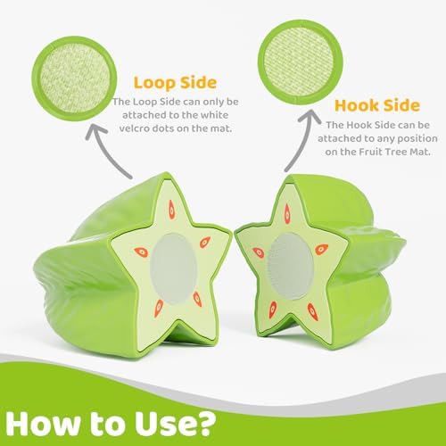Color Sorting Play Food Set with Cutting Fruits&Felt Tree Mat - Image 3