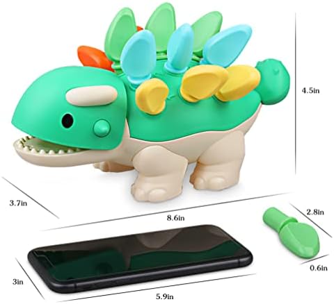 Baby Sensory Toys Toddler Montessori Learning Fine Motor Skills Toy for 6 9 12 18 Month One Year Old Boy Birthday Gift Kid Sorting Stacking Color Recognition Dinosaur Age 1 2 3 4 Educational Toys - Image 5