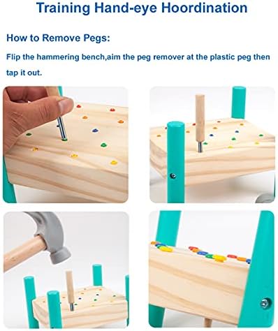 STEM Montessori Wooden Pounding Hammer Toy for Toddler Early Learning - Image 5