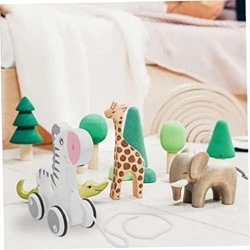 Wooden Animal Pull Along Walking Toy for Children and Babies - Image 4