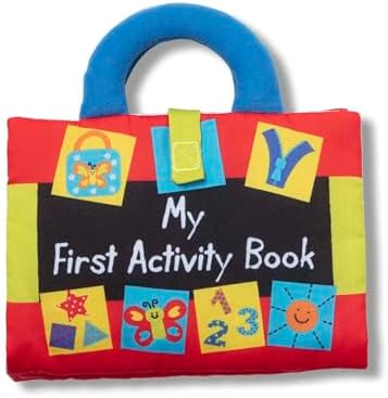 Melissa & Doug K’s Kids My First Activity Book 8-Page Soft Book for Babies and Toddlers Early Learning Developmental Plush Soft Activity for Babies and Toddlers by Unknown