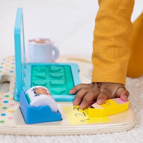 Melissa & Doug Wooden Work & Play Desktop Activity Board Infant and Toddler Sensory Toy - FSC-Certified - Image 6