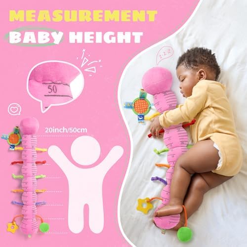 AWOTOY Baby Toys Sensory Music Caterpillar Stuffed Animals Infant Toys,Pink - Image 6