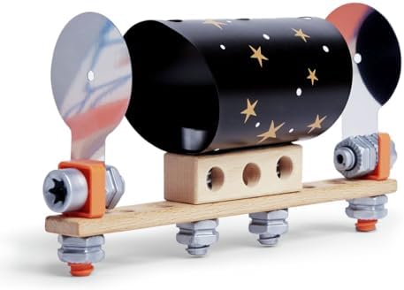 Hape Junior Inventor Optical Science Lab | 53 Piece STEAM Wooden Playset, Experiments & Reactions Science Kit for Kids 4+ Years (E3034A) by Unknown