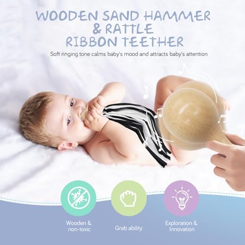 vocheer Black and White Baby Toys, 7-in-1 Baby Sensory Toys for Infants - Image 6