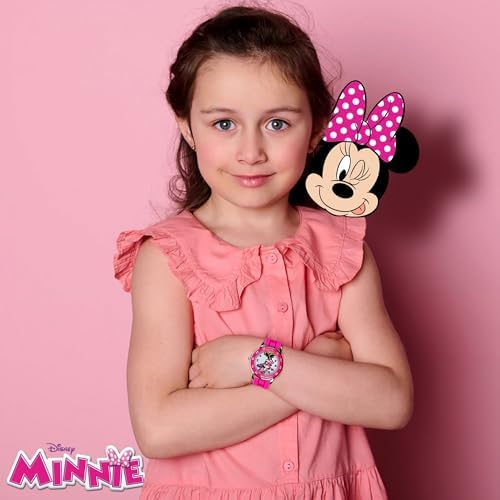 Minnie Mouse Time Teacher Watch for Girls - Analog Time Learning with Easy-to-Read Numbers and Comfortable Silicone Band - Image 5