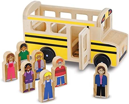Melissa & Doug School Bus Wooden Play Set with 7 Play Figures by Unknown