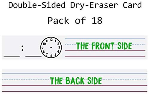 Scheduling Pocket Chart, 13+1 Pockert, Daily Class Schedule Pocket Chart with 18 Dry-Eraser Cards, Ideal for Classroom Office School Home Used, Over-door Mount (Blue) - Image 4