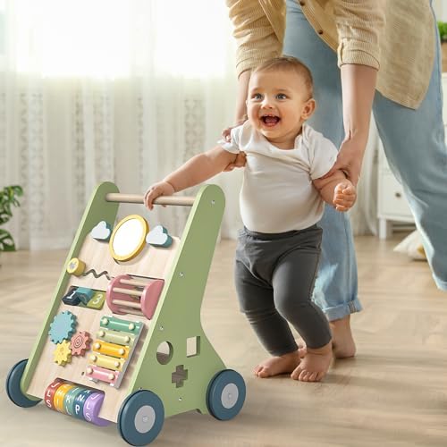 Bautia Wooden Baby Walker, Montessori Push Walker for Babies 10-12 Months - Image 5