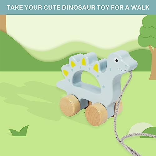 Baby Toys Car,Wooden Pull Along Toy for Toddlers 1 2 3 Year Olds - Image 4