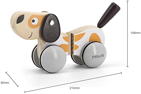 PolarB® Wooden Pull-Along Puppy - Image 2