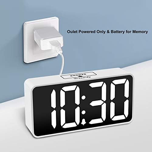 DreamSky Small Digital Alarm Clock for Bedroom with Large Big Numbers - Image 2
