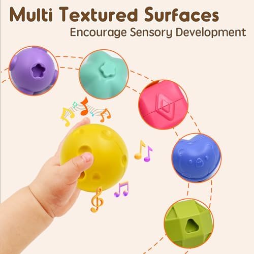 AiTuiTui Multifunction Baby Sensory Montessori Activity Cube Toys, Shape Sorter Early Learning Educational Interactive Toys for Infant Toddlers Boy Girl, Birthday Gifts Easter Basket Stuffers - Image 5