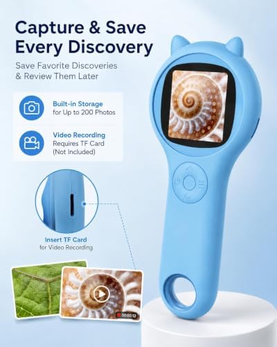 Microscope for Kids, Portable Digital Microscope for Outdoor Exploration - Image 2
