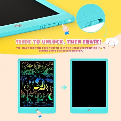 Toddler Boy Toys, Kids LCD Writing Tablet, Mess Free Coloring Books - Image 3