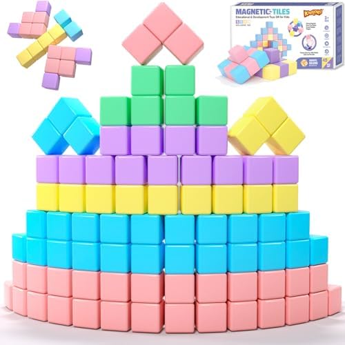 KAEILORU 45pcs Magnetic Blocks for Kids Ages 3-5 Magnetic Building Blocks by KAEILORU