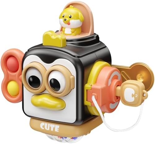 OSIMILY Montessori Travel Toy for Activity Cube Fine Motor Skills Educational Toys, Sensory Toys for Birthday Gifts by OSIMILY
