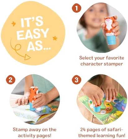 Melissa & Doug Sticker Wow!™ 24-Page Activity Pad and Sticker Stamper, 300 Stickers, Arts and Crafts Fidget Toy Collectible Character – Tiger - for Kids Ages 3+ - FSC Certified - Image 6